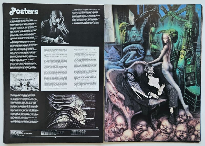 Art work from H. R. Giger's Book Necronomicon