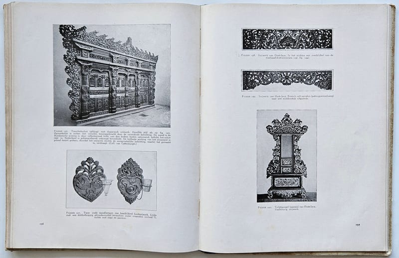Images of intricate old Javanese carvings - Pictorial History of Civilization in Java