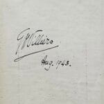 Ownership Signature on the land of the Image G. H. Villiers