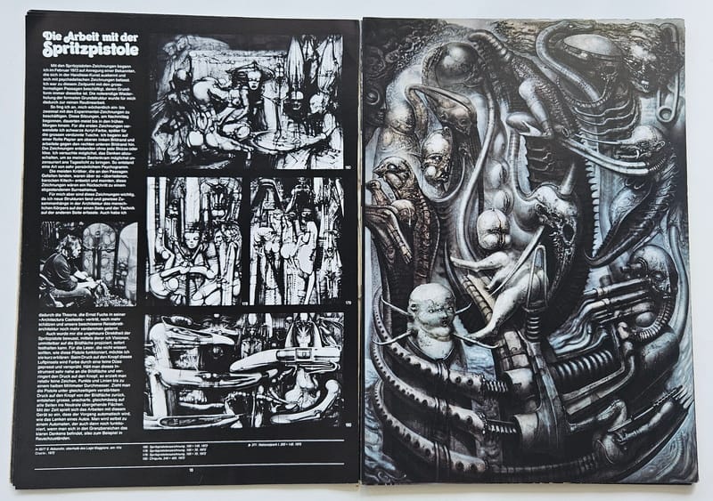 Pages from H. R. Giger's Necronomicon