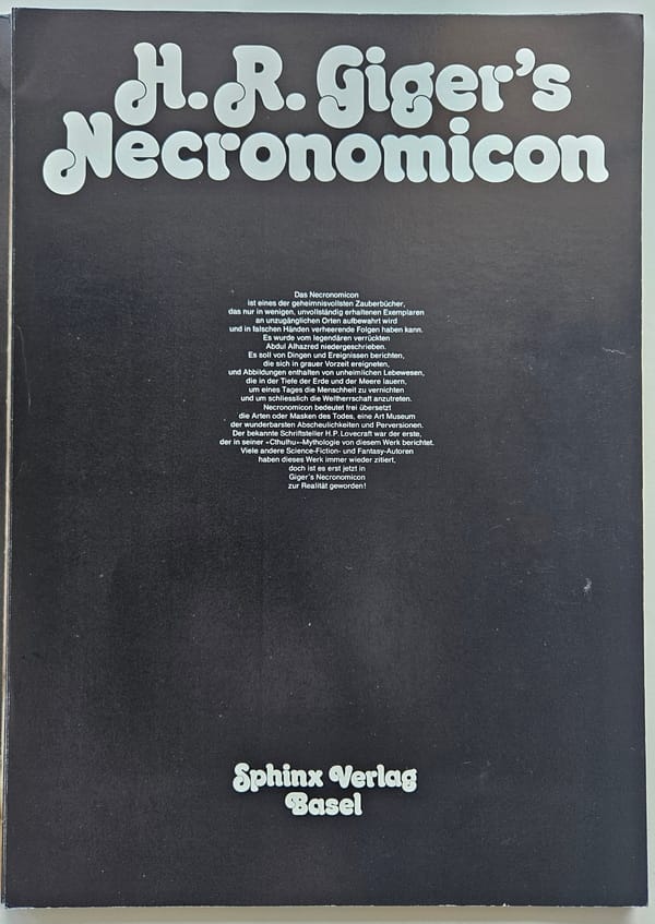 Publisher Sphinx Verlag H. R. Giger Necronomicon