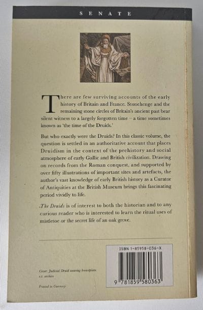 Back Cover The Druids Written by T. D. Kendrick