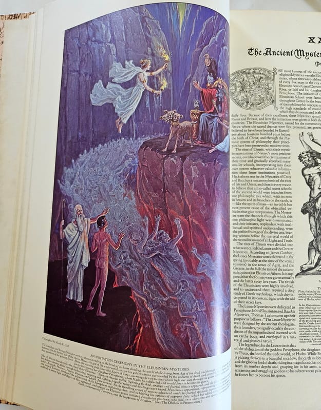 Colour image in Masonic - Rosicrucian Book