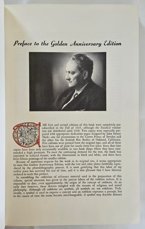 Preface to the Golden Anniversary Edition Masonic