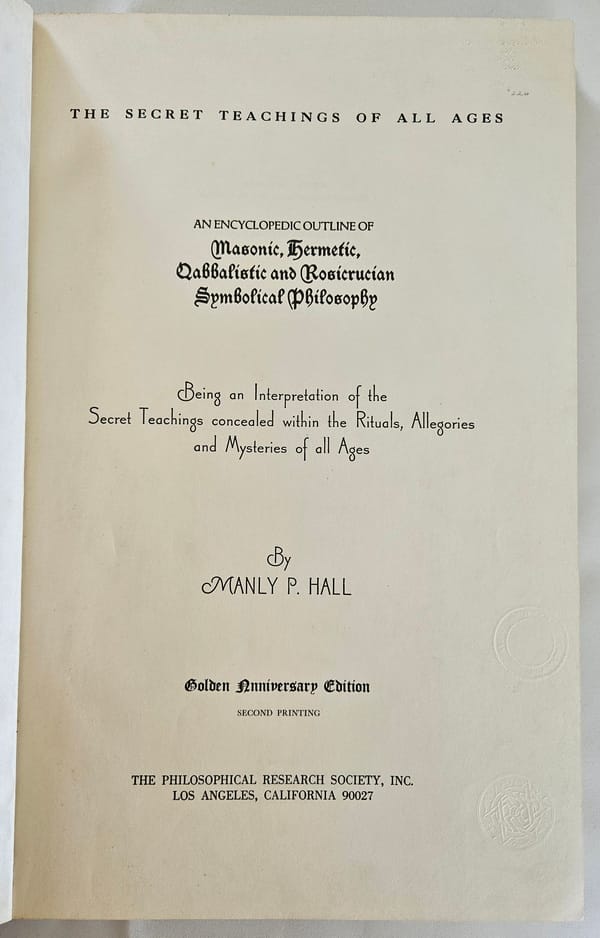 The Secret Teachings of All Ages